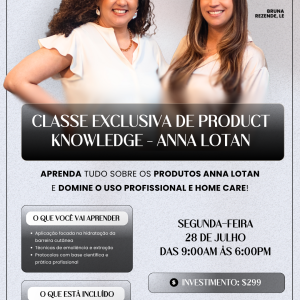 Classe de product knowledge em Português Monday July 28th, 2025 900am EST