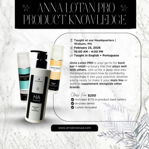 Anna Lotan Pro Product Knowledge English & Portuguese